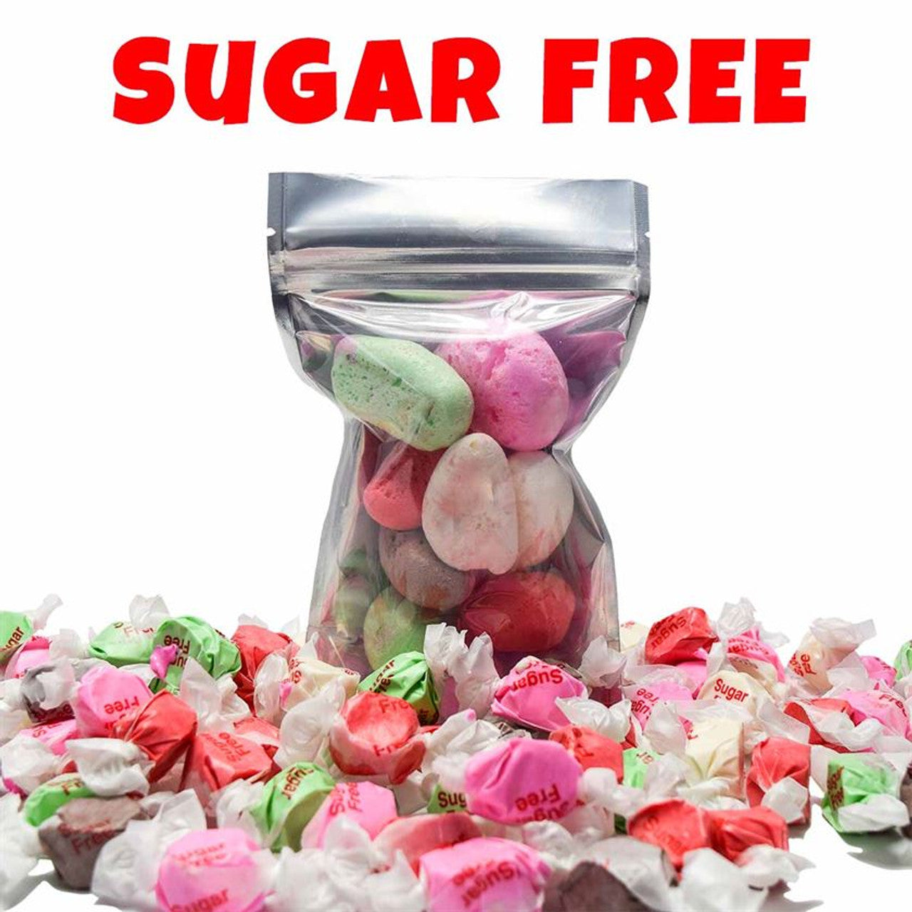 Sugar free freeze dried products