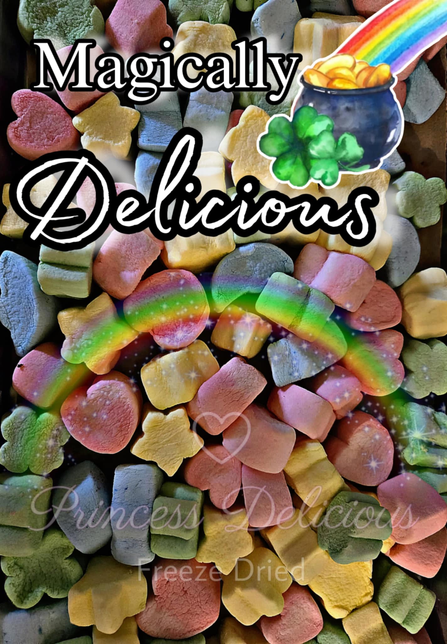 Taste the rainbow marshmallows freeze dry